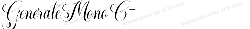 GeneraleMono C字体转换